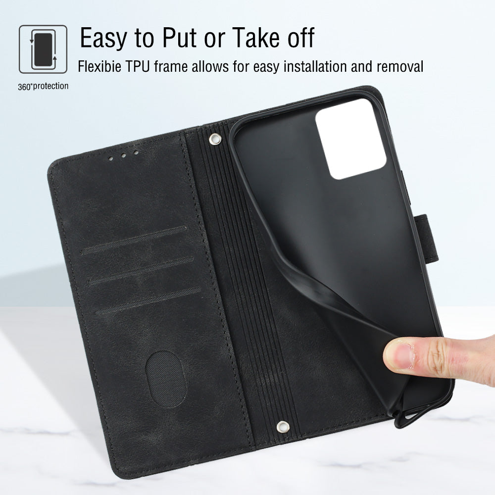 PT005 YB Imprinting Series-6 For Motorola Moto G32 4G Wallet Stand PU Leather Cover Skin Touch Phone Case PT005 YB Imprinting Series-6 For Motorola Moto G32 4G Wallet Stand PU Leather Cover Skin Touch Phone Case